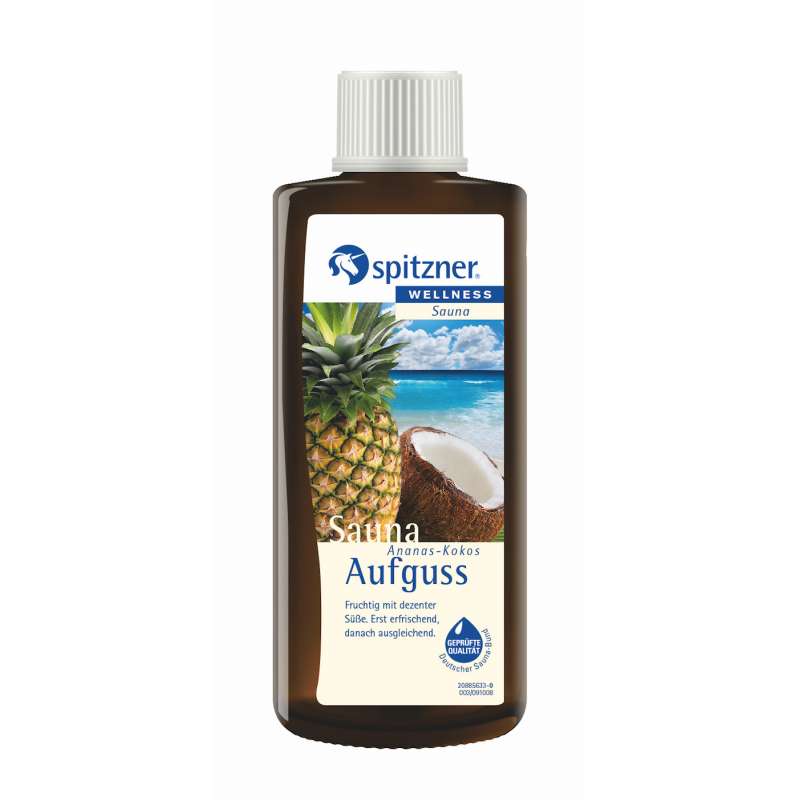 Spitzner Saunaaufguss Wellness Ananas-Kokos 190ml Sauna Aufguss Konzentrat