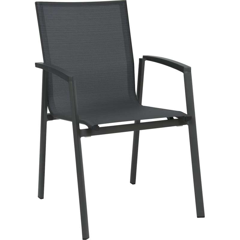 Stern Stapelsessel New Top Aluminium anthrazit / karbon Gartenstuhl 417939