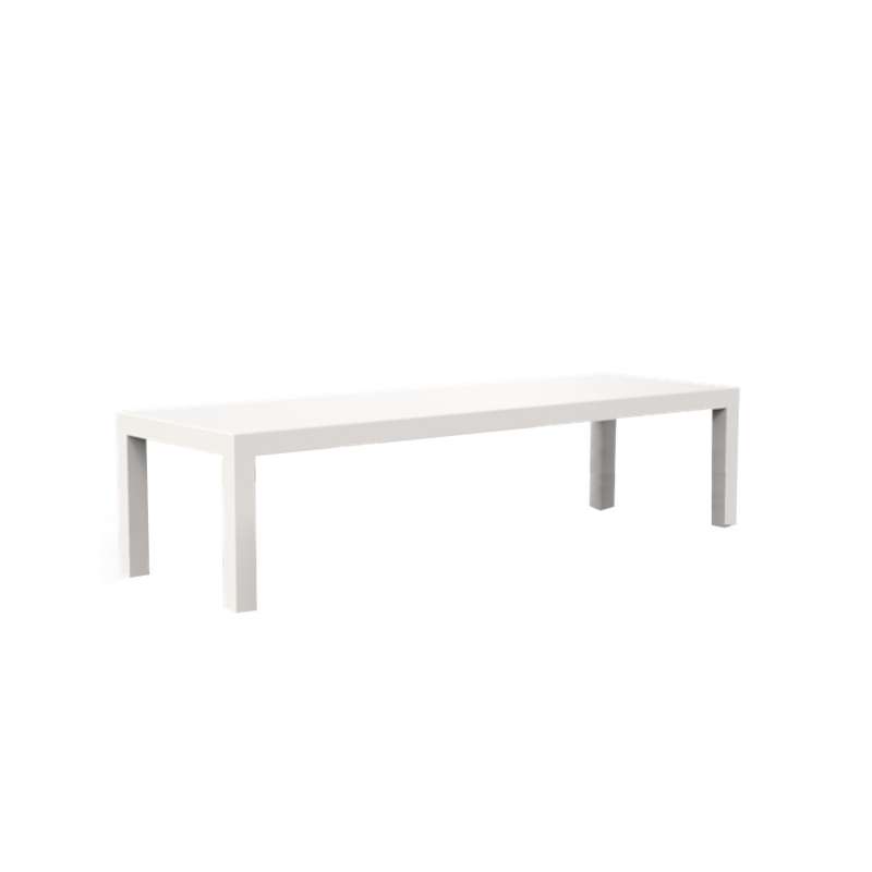 One To Sit Tisch Borra Aluminium weiß RAL 9016 260 cm