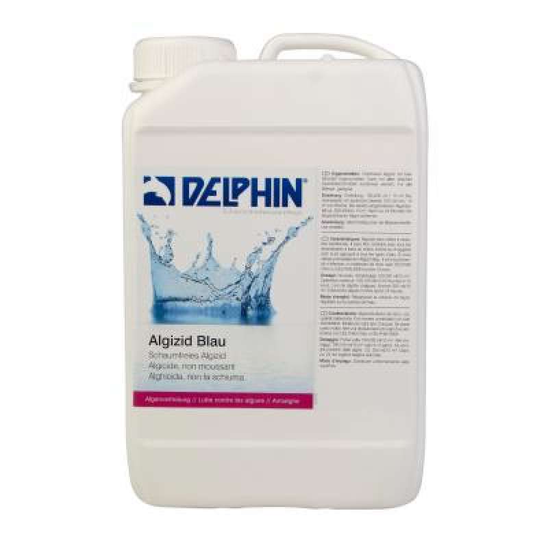 Delphin Algizid blau Algenverhütung Inhalt 5 Liter Wasserpflege Algenvernichter