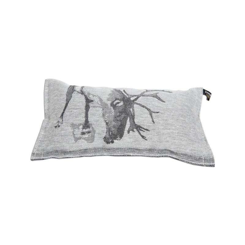 Jokipiin Poro Pillow Saunakissen 22 x 40 cm finnisches Sauna Kissen white/black