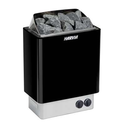 Harvia KIP60 Black Saunaofen 6 kW Elektroofen integrierte Steuerung Schwarz Harvia KIP60 Black Saunaofen 6 kW Elektroofen integrierte Steuerung Schwarz