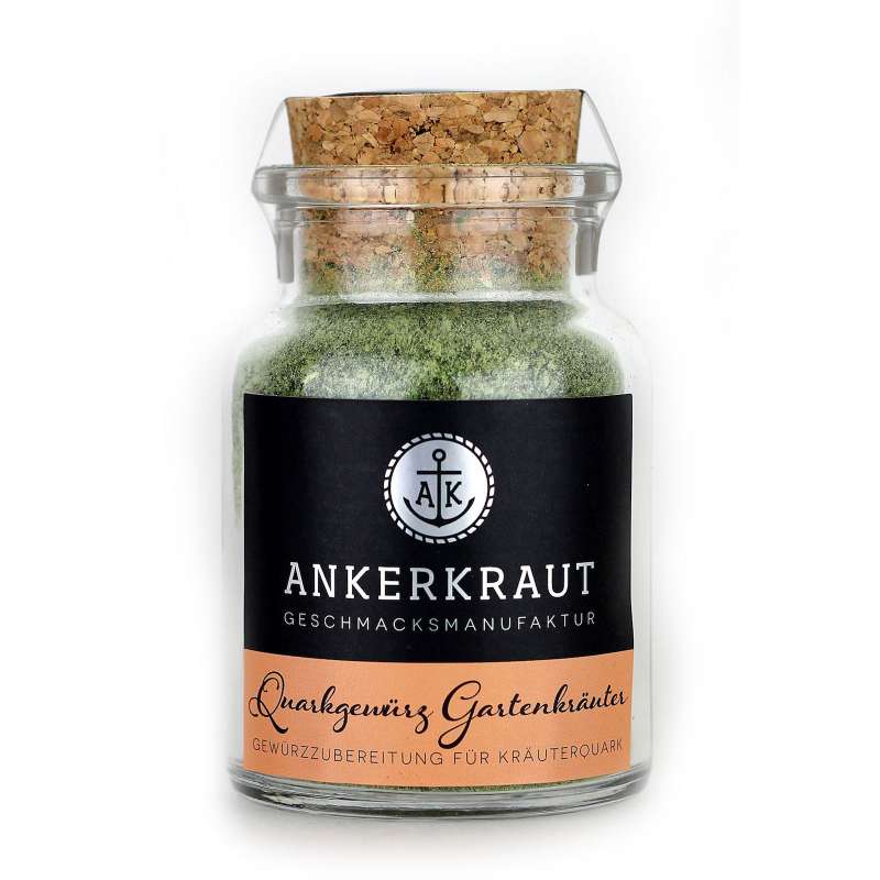 Ankerkraut Quarkgewürz Gartenkräuter Gewürzmischung Korkenglas 55 g Quarkdip