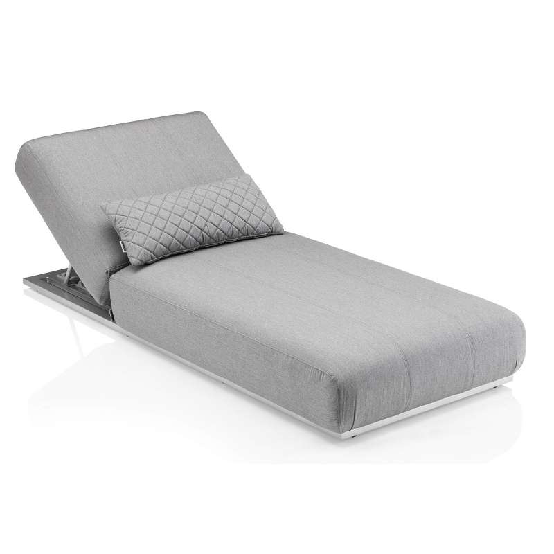 Kettler Sonnenliege Daybed EGO silber/flanelle Aluminium Sunbrella®