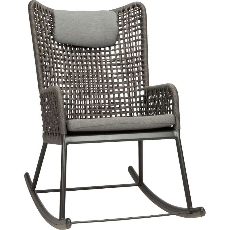 Stern Greta Schaukelstuhl Gartenstuhl Gartensessel Schaukelsessel seidengrau