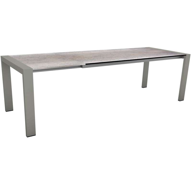 Stern Select Ausziehtisch Gartentisch Dinning-Tisch Silverstar Smoky 200x90 cm