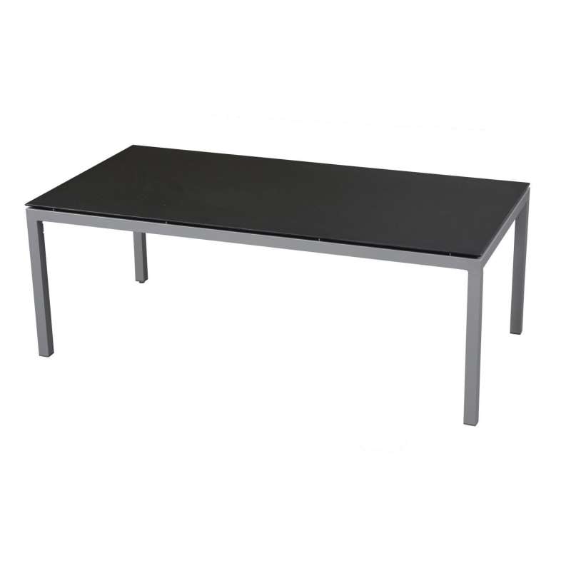 Inko Gartentisch Aluminium graphit 200x100 cm Terrassentisch Tischplatte nach Wahl