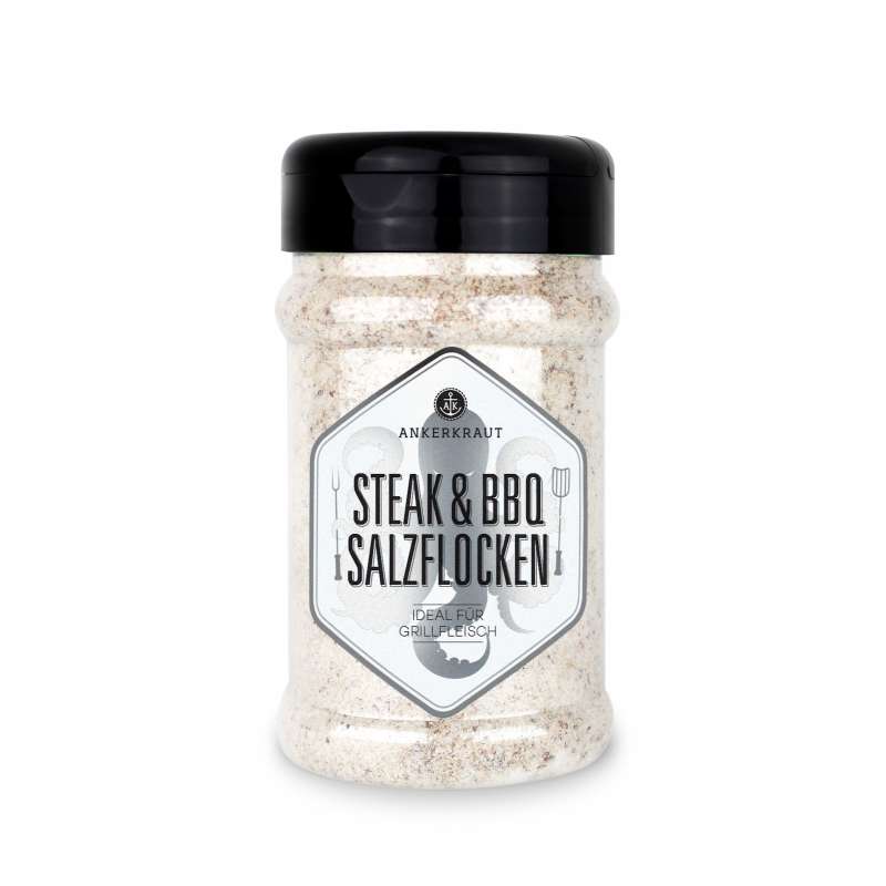 Ankerkraut Steak & BBQ Salzflocken Gewürzmischung im Streuer 190 g Steakgewürz