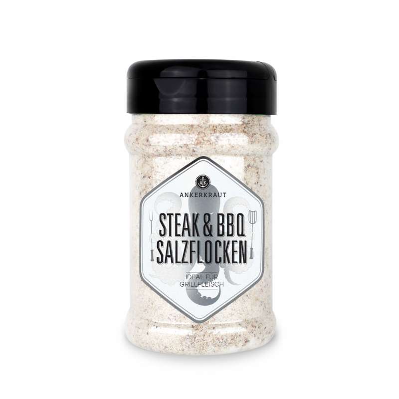 Ankerkraut Steak & BBQ Salzflocken Gewürzmischung im Streuer 190 g Steakgewürz