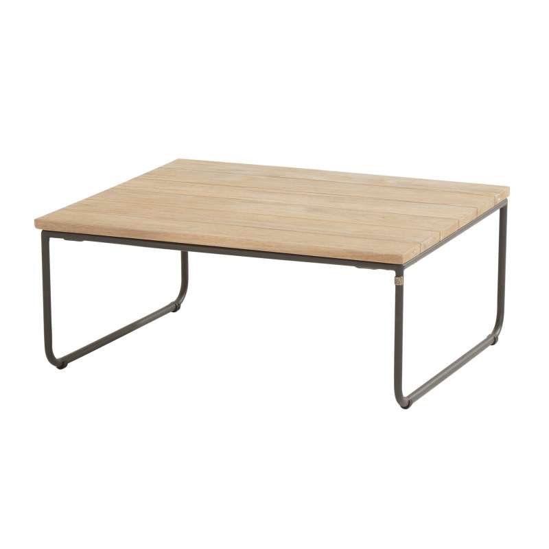 4Seasons Outdoor Axel Kaffeetisch 80 x 80 x 45 cm Beistelltisch Tisch Teak