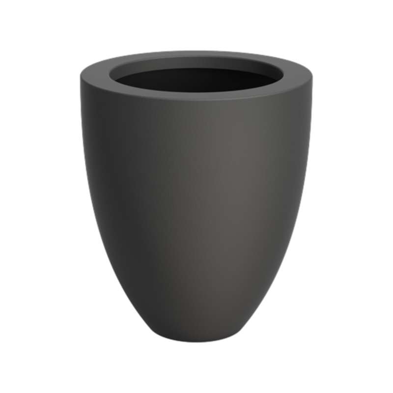 Adezz Canna Pflanzgefäß Fiberglas Pflanzkübel Blumenkübel 720x840 mm schwarz