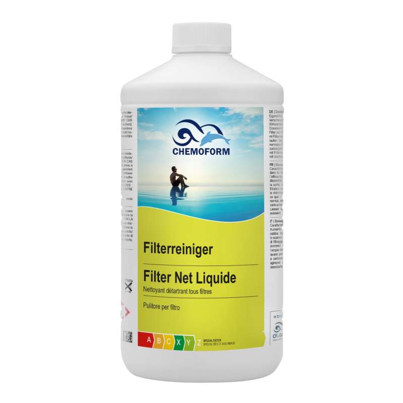 Chemoform Filterreiniger 1 l Reiniger für Pool-Filteranlagen Filter Reiniger