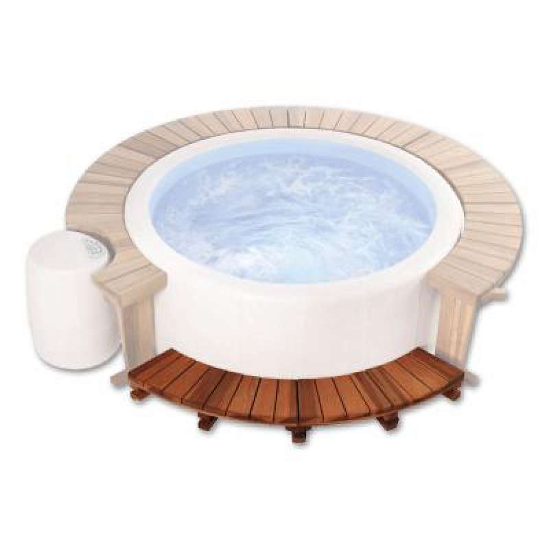 Softub Holzeinstieg für Softub Whirlpool Legend mit 1,80 m Außendurchmesser