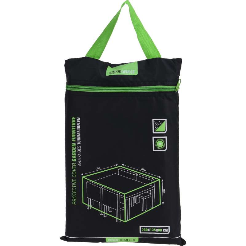 Abdeckhaube Gartenmöbel 230 x 135 x 80 cm Tischgruppenabdeckung Schutzhülle Cover