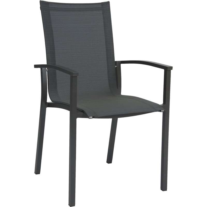 Stern Evoee Stapelsessel Stapelstuhl Gartenstuhl Aluminium-Gestell anthrazit Karbon