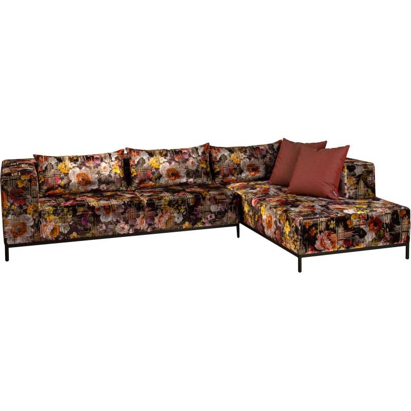 Stern Taavi Lounge-Set Sitzgruppe Garten-Lounge Aluminium schwarz matt Flower