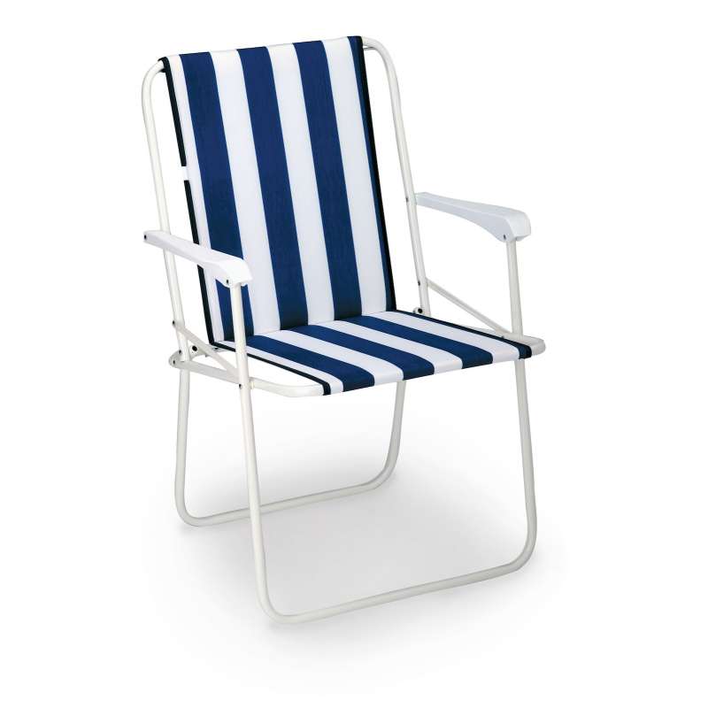 Best Chiemsee Klappstuhl Gartenstuhl Camping-Stuhl 56x53x78 cm weiß/blau