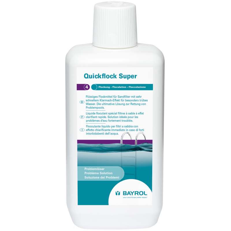 Bayrol Quickflock Super 1 Liter flüssiges Flockungsmittel Poolpflege 1195161