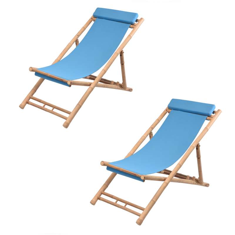 Klappstuhl SET Strandliege Campingstuhl 116 x 60 x 80 cm Liegestuhl Campingliege
