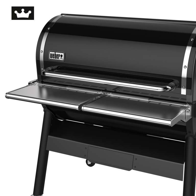 Weber klappbarer Fronttisch 2-seitig klappbar aus Edelstahl für SmokeFire EX6 Pelletgrill