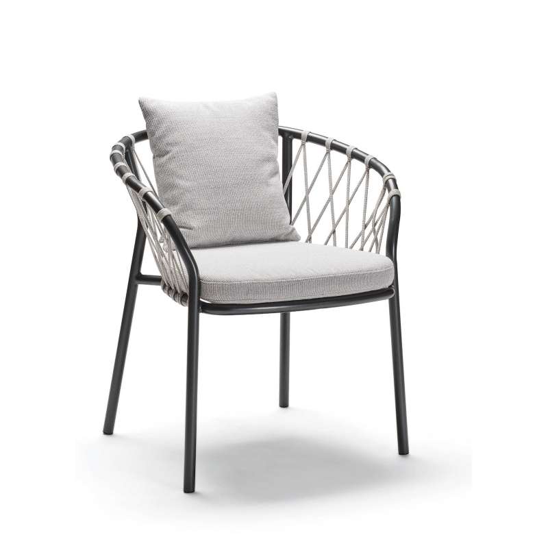 Stern Klea Stuhl Sessel Stapelstuhl Gartenstuhl Aluminium-Gestell perlgrau