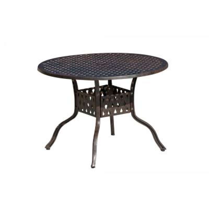 Inko Aluguss Tisch Nexus Bronze rund 106 cm Gartentisch TAG 201-B