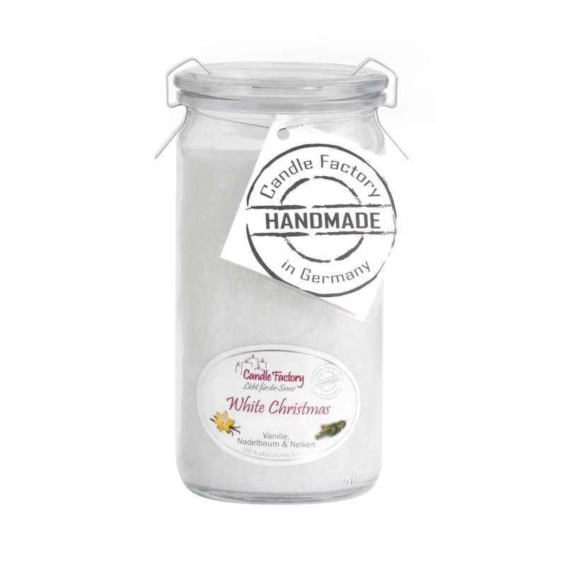 Candle Factory Mini Jumbo White Christmas Duftkerze Dekokerze 307-052