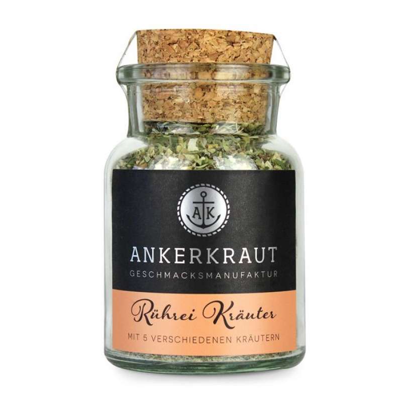 Ankerkraut Rührei Kräuter Gewürzzubereitung für aromatische Rühreier im Korkenglas 55 g