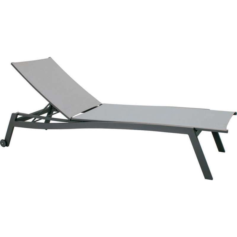 Stern Allround Rollliege Sonnenliege Gartenliege Relaxliege Aluminium-Gestell anthrazit