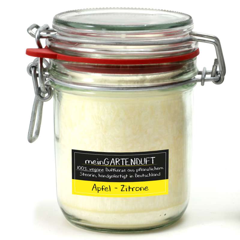 Candle Factory meinGartenduft Apfel-Zitrone Drahtbügelglas groß 506-001