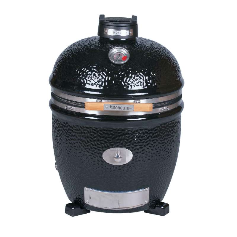 Monolith Keramikgrill Classic PRO-Serie 2.0 Schwarz Ø 44 cm Grillrost ohne Gestell und Seitentische