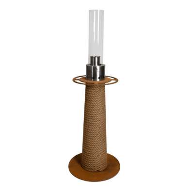 Vorschau: Masuria Gartenlampe Juno Corten Steel mit Tauwerk Biobrennstofflampe Gartenfeuer Vorschau: Masuria Gartenlampe Juno Corten Steel mit Tauwerk Biobrennstofflampe Gartenfeuer