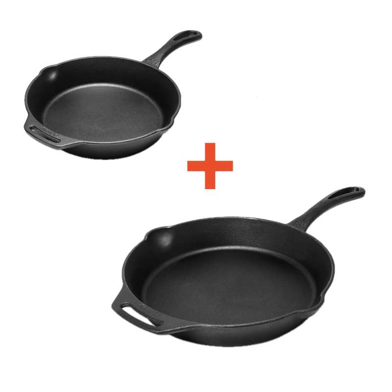 Petromax Pfannen-Set Gusseisen Pfanne FP25-T + FP30-T