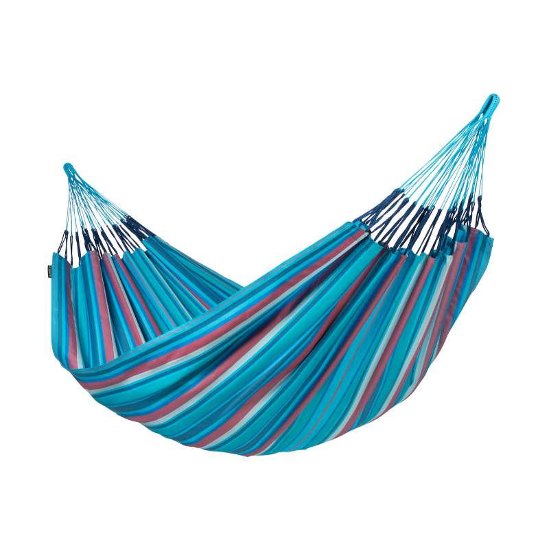 La Siesta Kingsize-Hängematte BRISA wave blau Doppelhängematte XXL BRH18-38