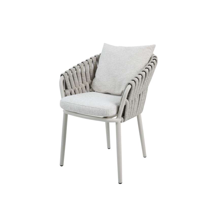 Best Torino Dinning Sessel Gartenstuhl mit Armlehnen Sand 58 x 63 x 78 cm