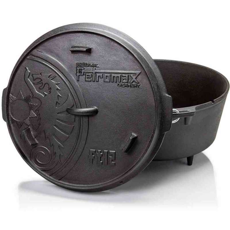 Petromax Feuertopf ft12 mit Füßen 10,8 Liter Gusseisen 42x24x39 cm Dutch Oven