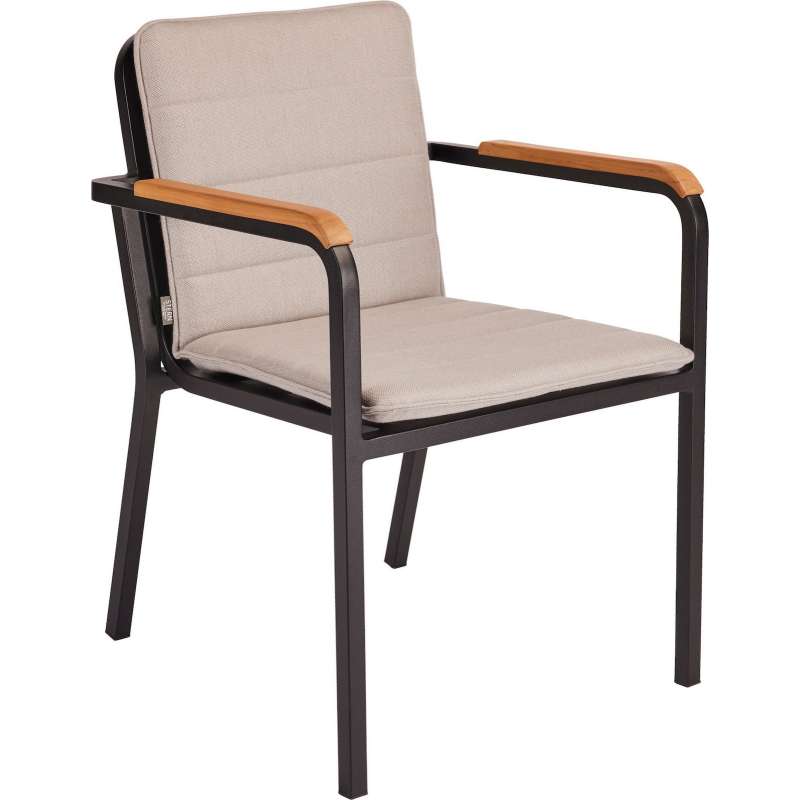 Stern Pepe Stapelsessel Gartenstuhl Stapelstuhl Aluminium-Gestell cream/beige