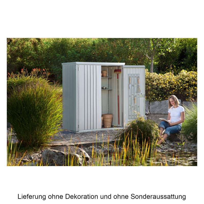 Biohort Geräteschrank 150 Gartenhaus 155x83x182,5 cm in 3 verschiedenen Farben Geräteschuppen