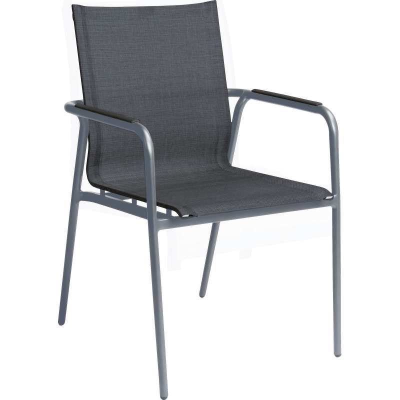 Stern Vento Stapelsessel Lounge-Sessel Lounge-Stuhl Gartenstuhl silbergrau