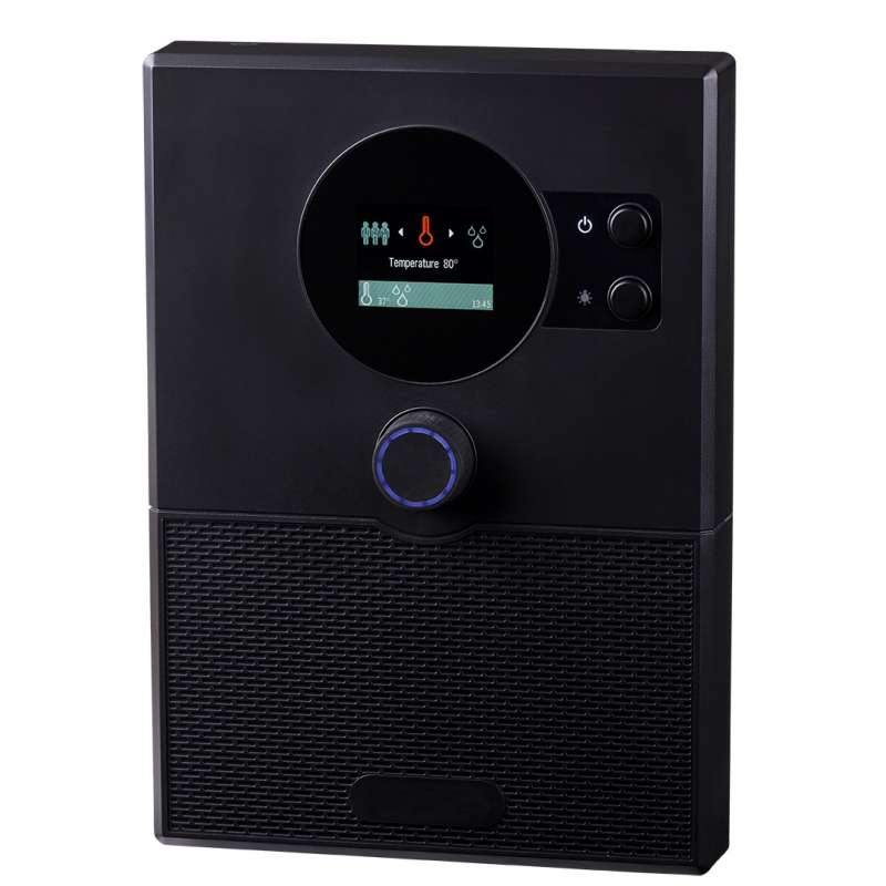 Sentiotec home.com4 RS485 Saunasteuerung mit Bluetooth für alle Saunaöfen WiFi fähig Schwarz