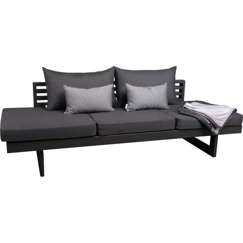 Stern New Holly Dinning-Bank Gartenbank Lounge-Bank Lounge-Sofa schwarz
