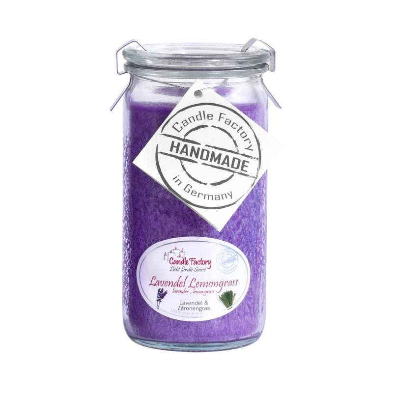 Candle Factory Mini Jumbo Lavendel Lemongrass Duftkerze Dekokerze 307-059