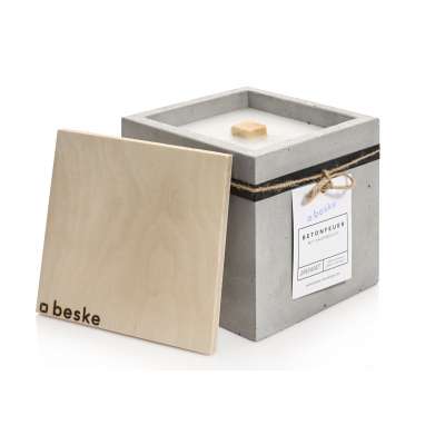 Betonfeuer Fuego Tischfeuer Garten-Fackel Outdoor-Kerze mit Dauerdocht inkl. Löschbrett Betonfeuer Fuego Tischfeuer Garten-Fackel Outdoor-Kerze mit Dauerdocht inkl. Löschbrett