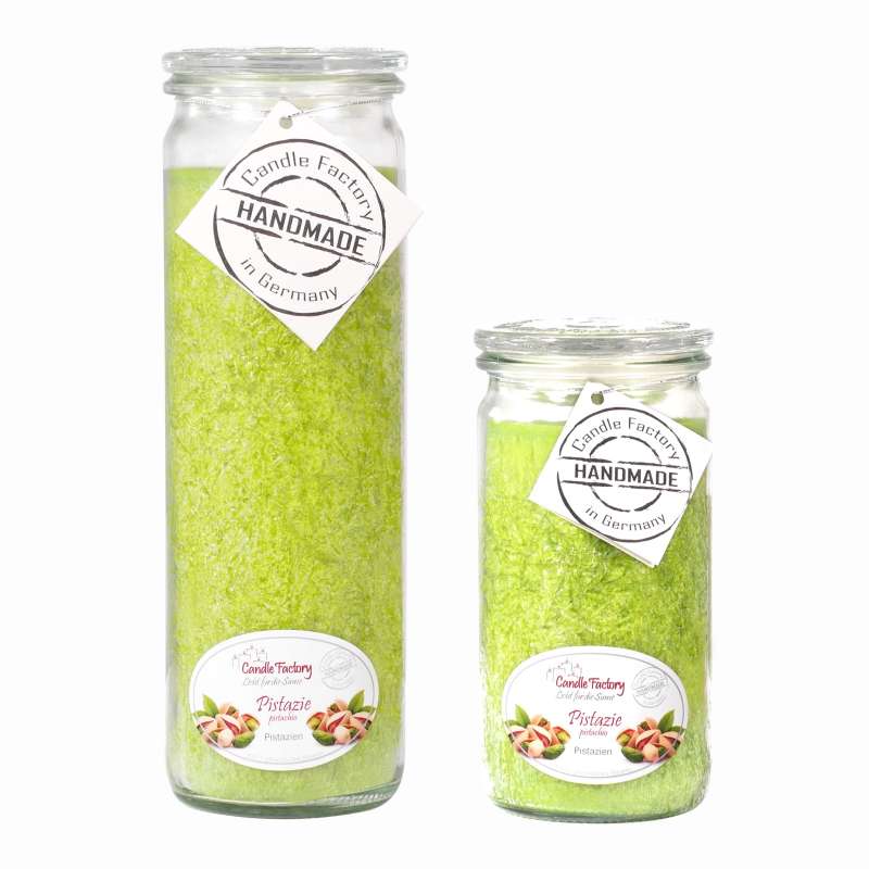 Candle Factory Kerzen-Set Pistazie Big + Mini Jumbo Duftkerze Dekokerze