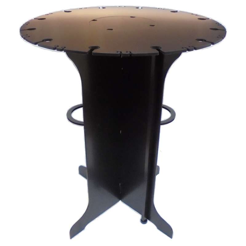 Fonduetisch Stehtisch aus Aluminium für 6 Personen
