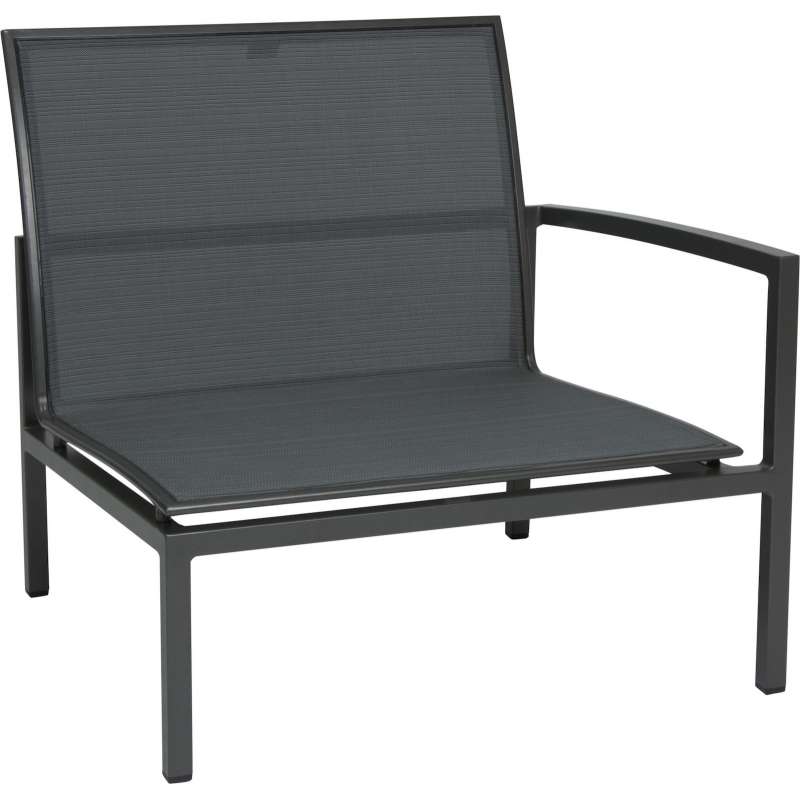Stern Skelby Lounge-Seitenelement Lounge-Stuhl Gartensessel anthrazit/karbon