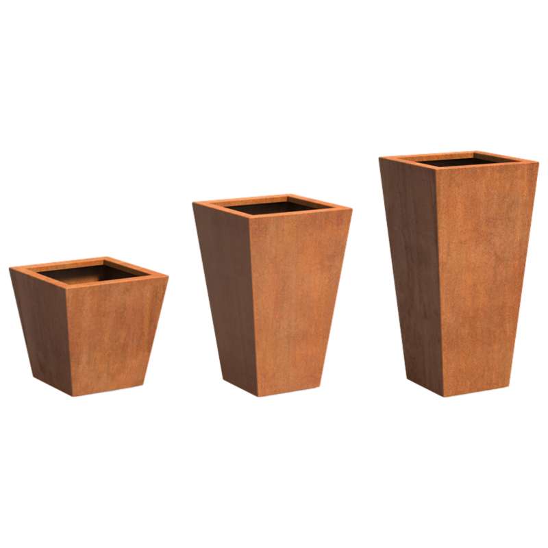 Adezz Tap aus Corten-Stahl Pflanzgefäß Pflanzkübel Blumentopf Blumenkübel