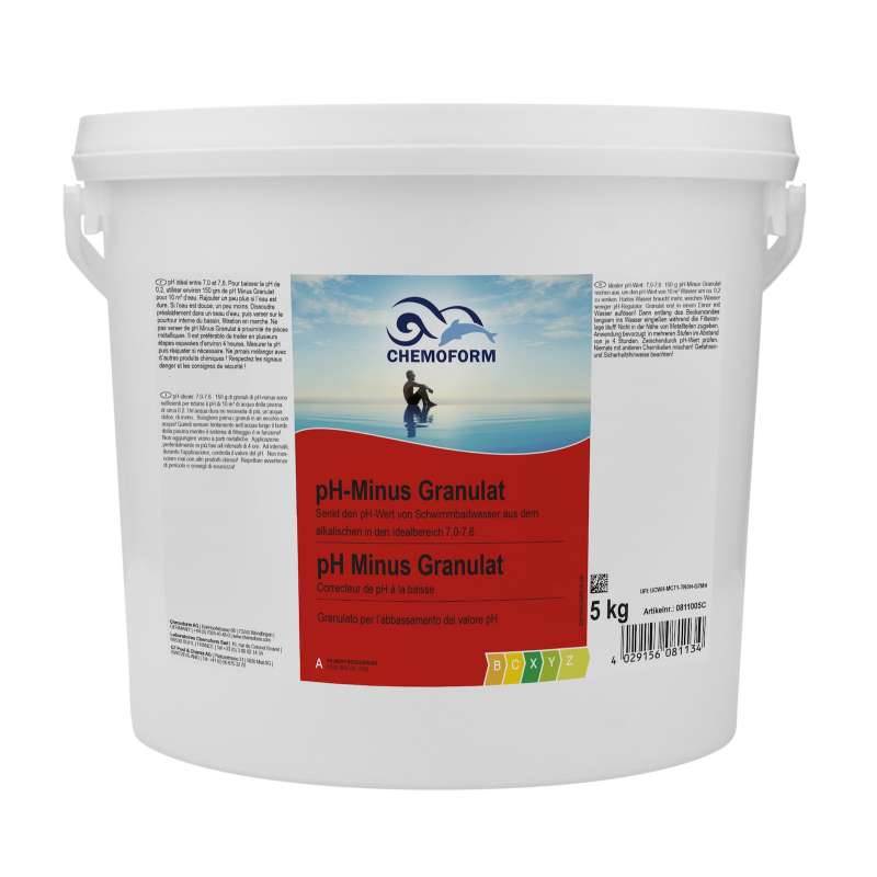 Chemoform pH Minus Granulat 5 kg schnell löslich zum Senken des pH Wertes