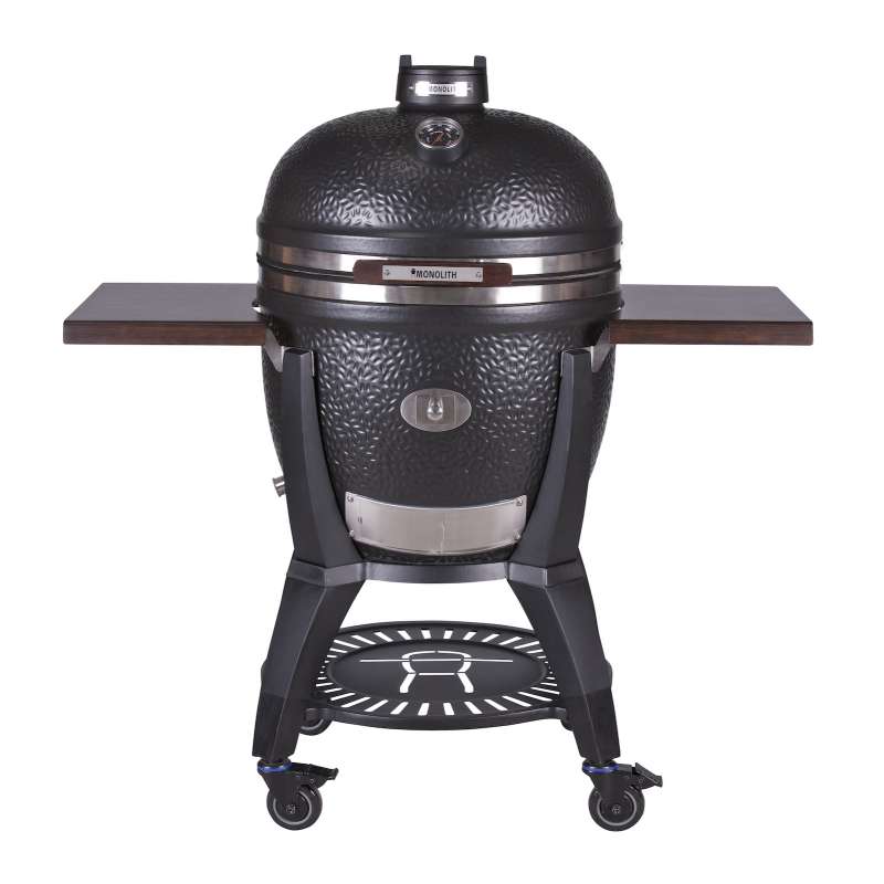 Monolith Keramikgrill Avantgarde LeCHEF mit Gestell und Seitentische Grillfläche Ø 52 cm