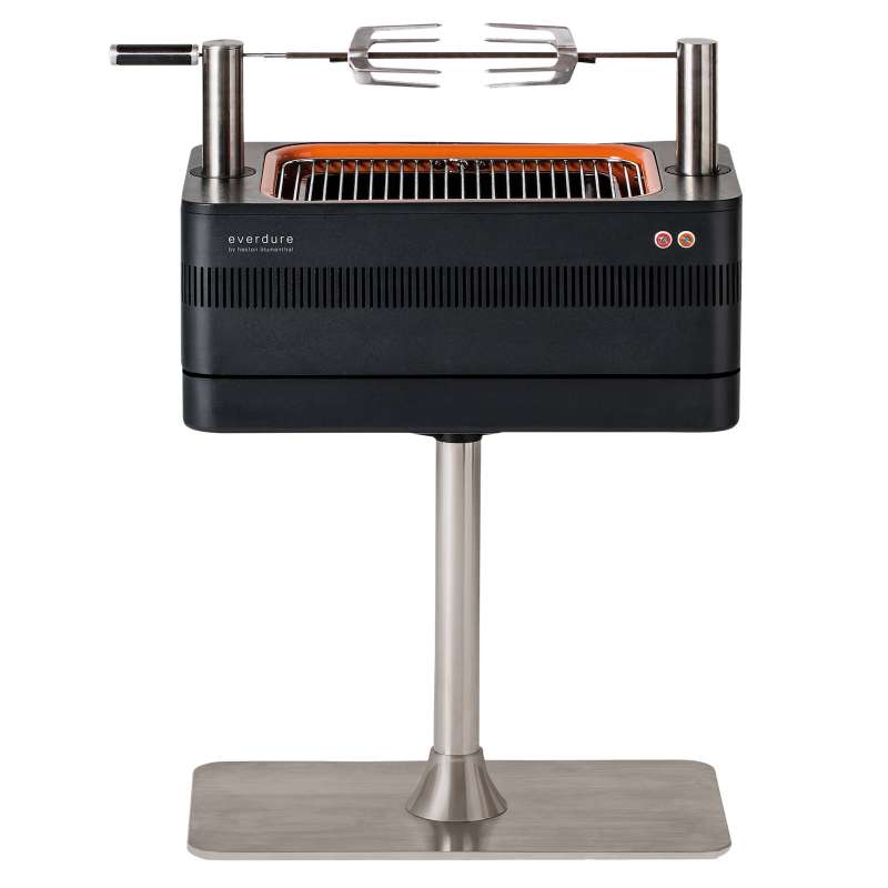 Everdure Holzkohlegrill Fusion inkl. elektrischem Anzünder und Standfuß HBCE1BSEU